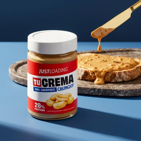 Crema de Cacahuete Crunchy 100% | JustLoading