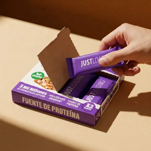 Barrita Probiotica de Frutos Secos y Semillas Vegana | Alta Fibra