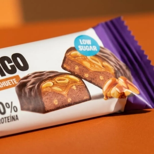 Barrita proteica de Cacahuete y Caramelo Salado con Probióticos