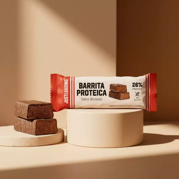 Barrita proteica sabor brownie | 100 kcal y 6,9 g proteína