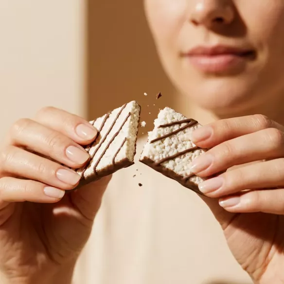 Snack proteico de arroz con chocolate | 60 kcal por unidad