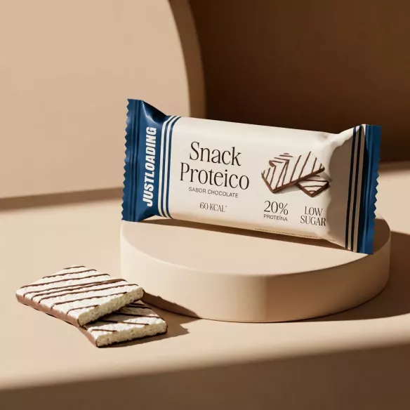 Snack proteico de arroz con chocolate | 60 kcal por unidad