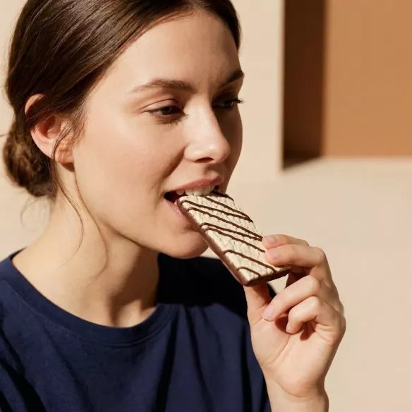 Snack proteico de arroz con chocolate | 60 kcal por unidad