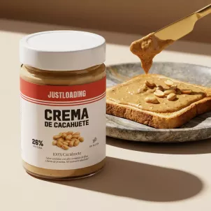 Crema de cacahuete 100% natural | Sin azúcar | JustLoading