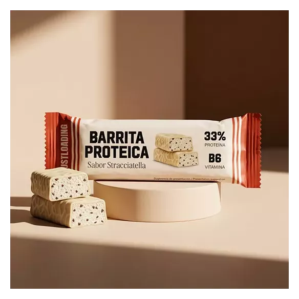 Barrita Proteica Stracciatella 30% Proteína | JustLoading
