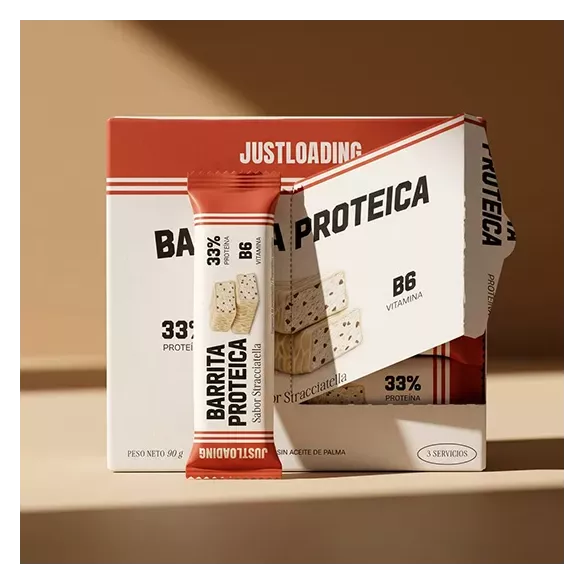 Barrita Proteica Stracciatella 30% Proteína | JustLoading
