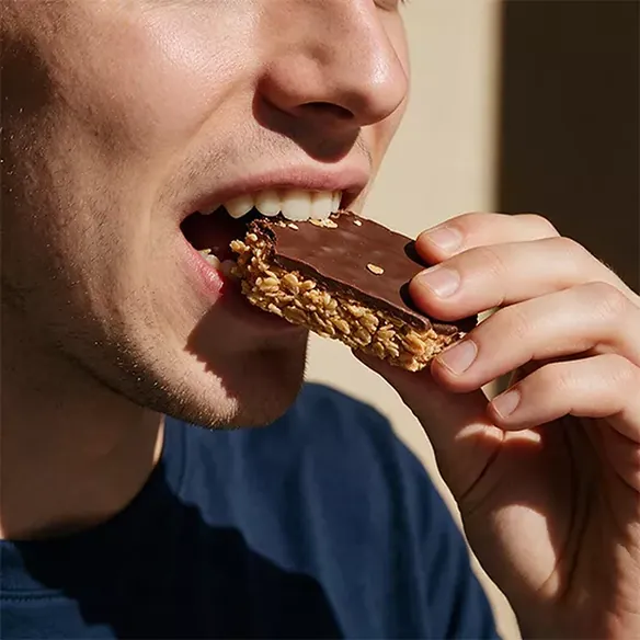 Chocolate Cappuccino Energy Flapjack | JustLoading