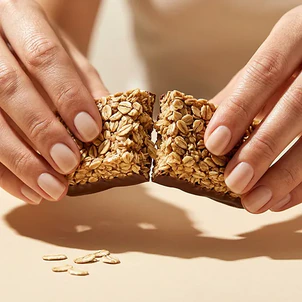 Oat flapjack with peanut & dark chocolate | 10 g protein