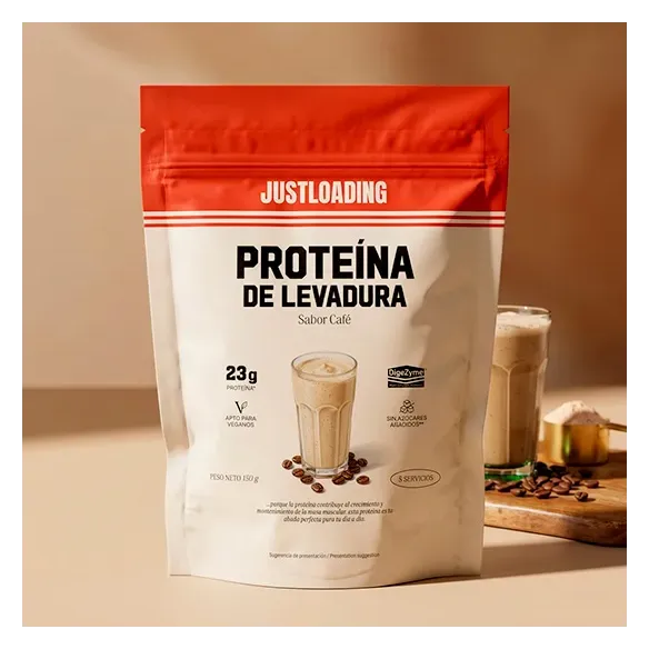 Proteína de levadura sabor café