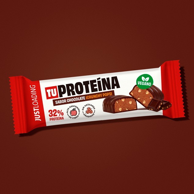 Barrita proteica chocolate crunchy vegana