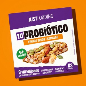 Barrita de Frutos Secos y Semillas con Probióticos | JustLoading