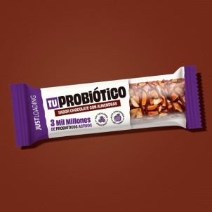 Nut and chocolate bar with probiotics