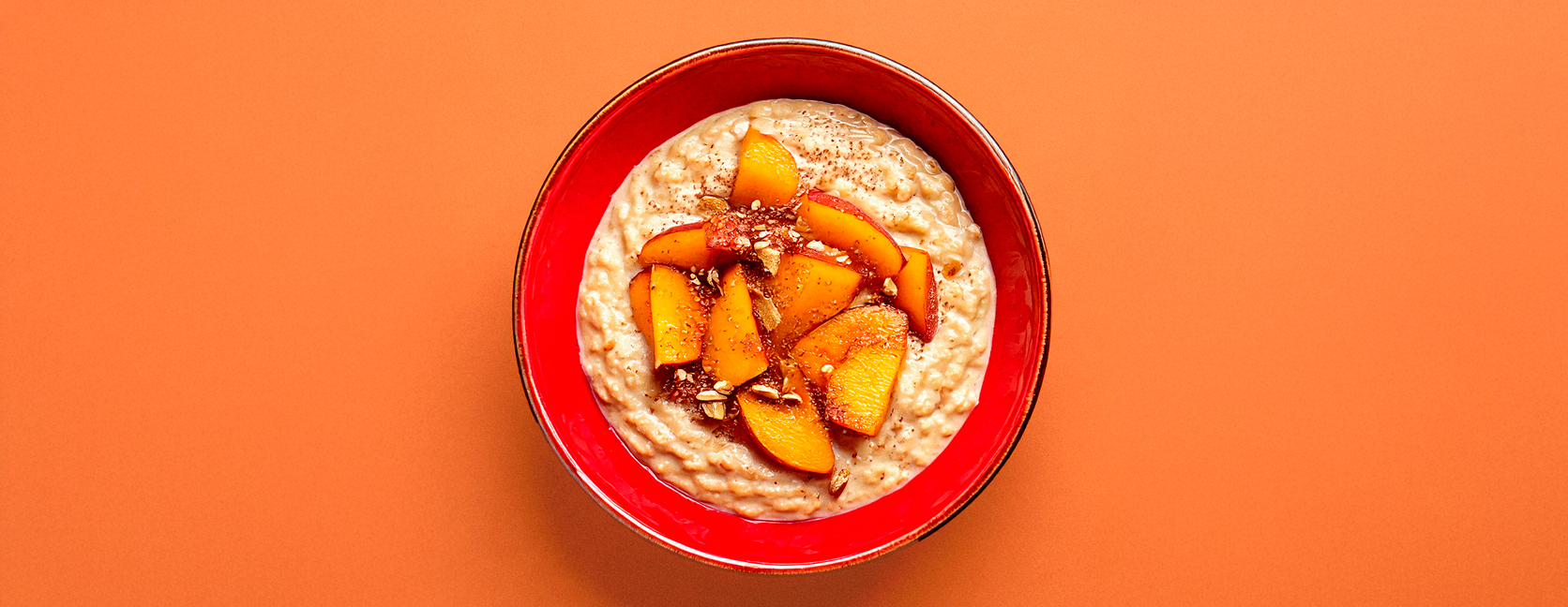  Bowl de avena con crema de avellanas