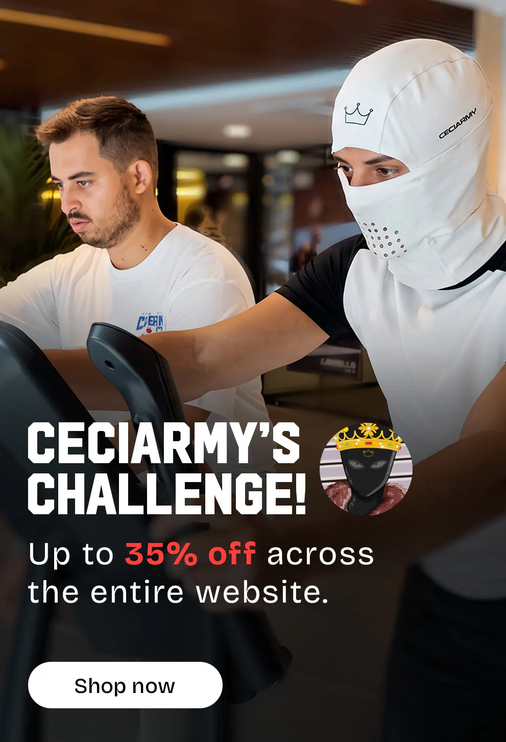 Ceciarmy challenge: up to 35% off sitewide