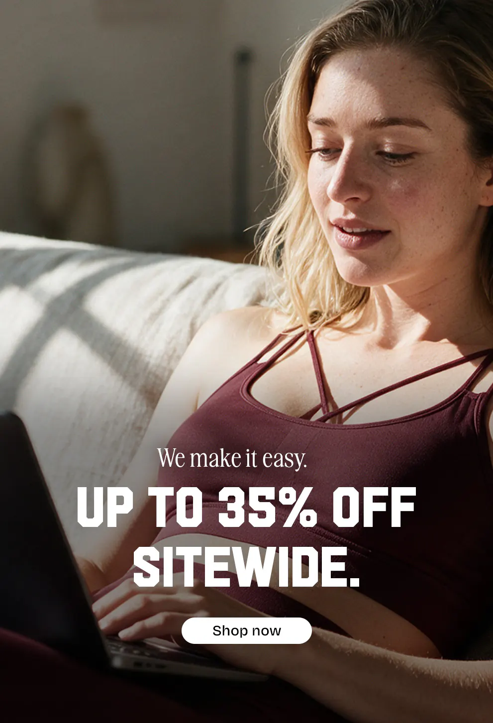 Up to 35% off sitewide